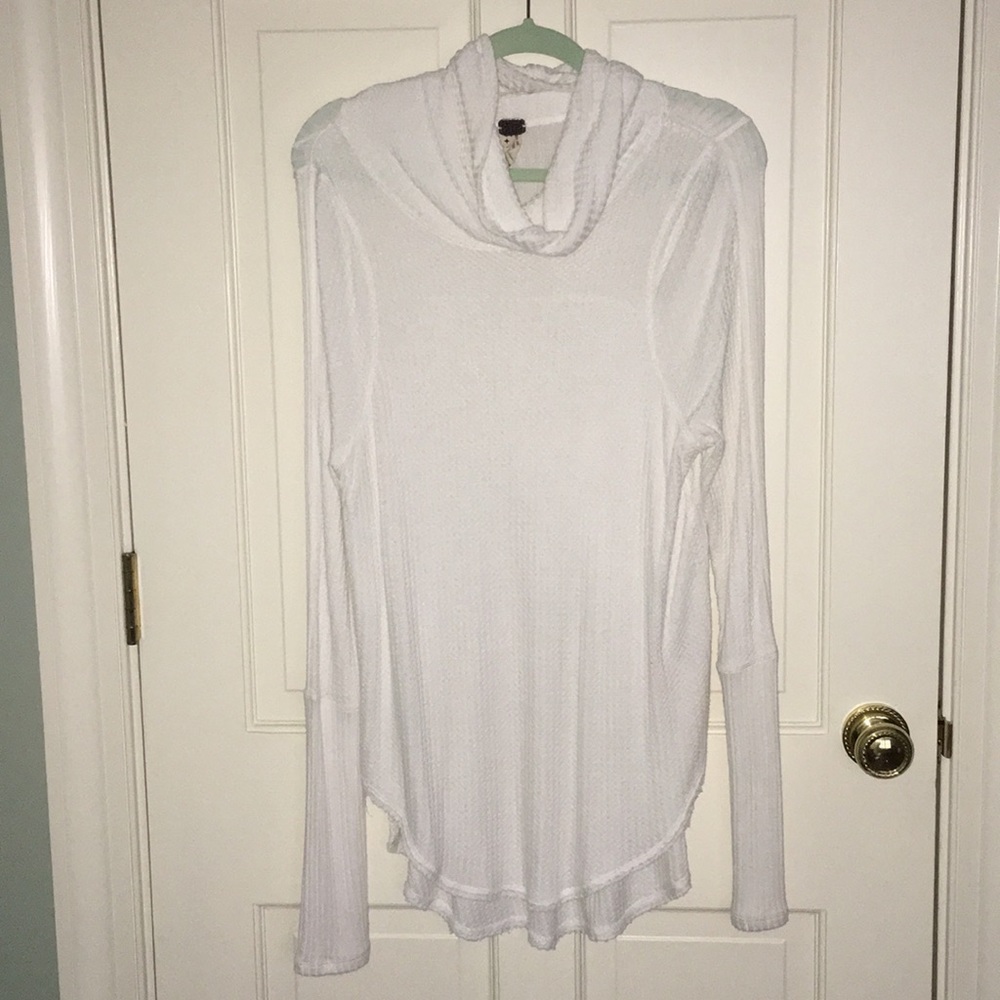 White Free people tunic top
